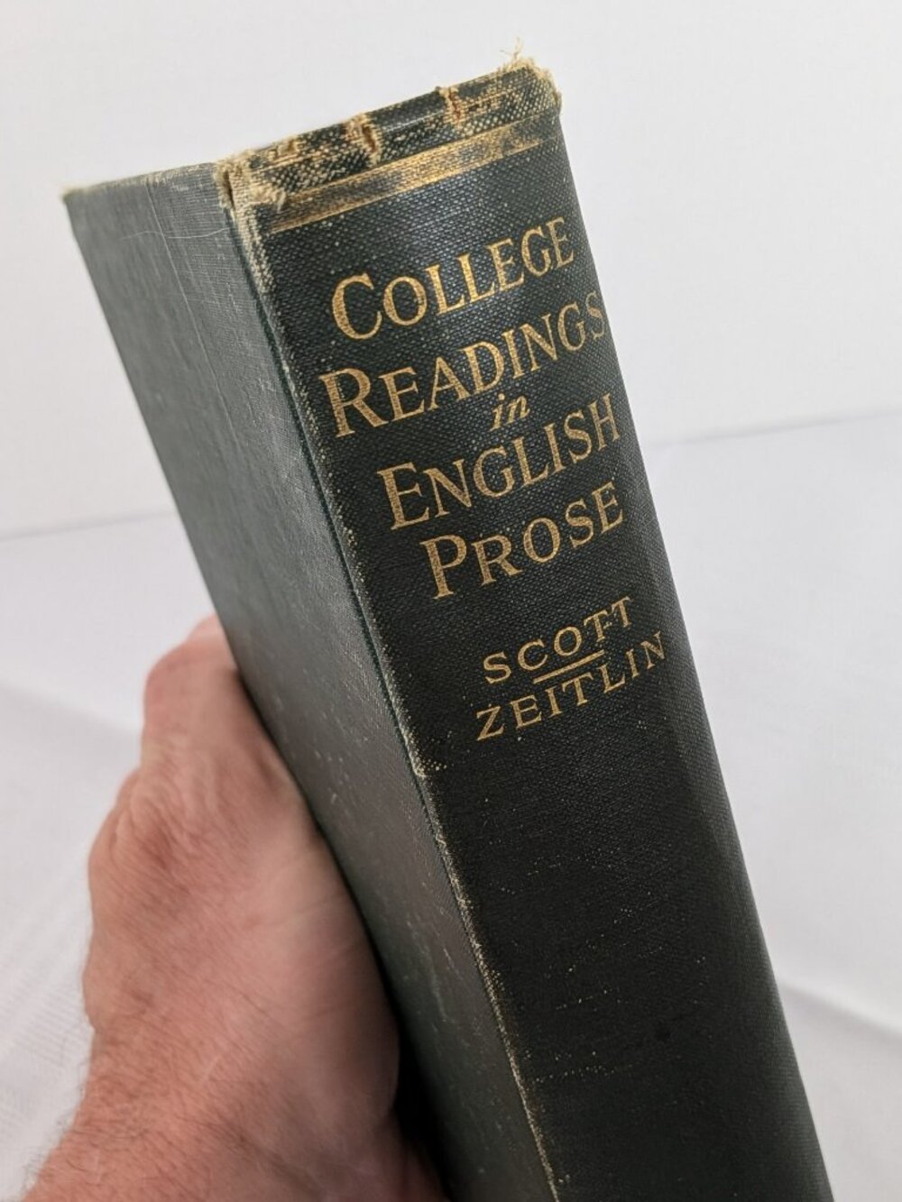 College Readings in English Prose Antiquarian textbook 1915 Scott & Zeitlin